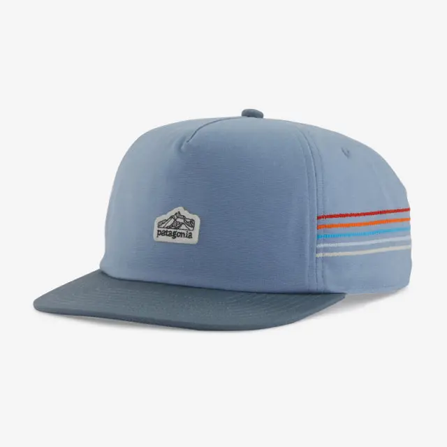 Ridge Stripe Cap Featuring Line Logo Design 1