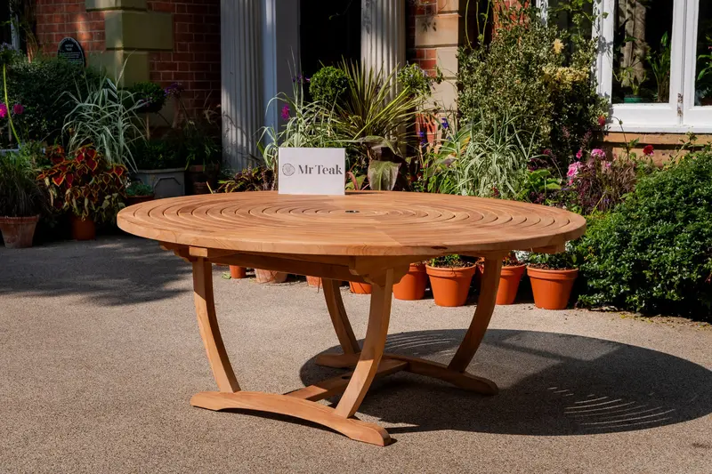 Ripple 180Cm Teak Dining Table For Outdoor Use 1