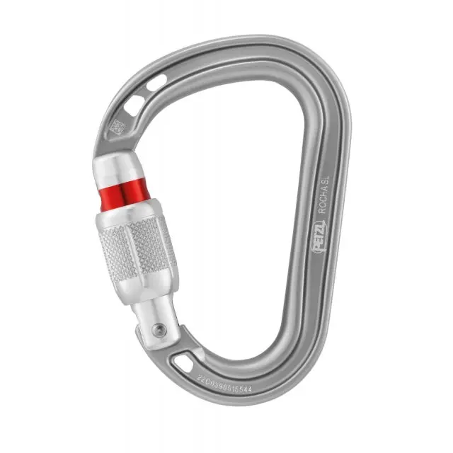 Rocha Screw-Lock Carabiner – D-Shaped Aluminum Clip 1