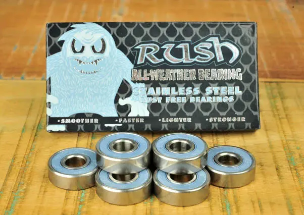 Rush All-Weather Stainless Steel Skateboard Bearings 1