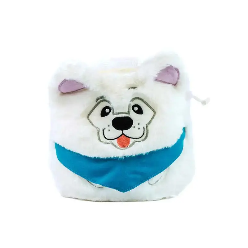 Samoyed-Inspired Climbing Chalk Bag For Outdoor Enthusiasts 1