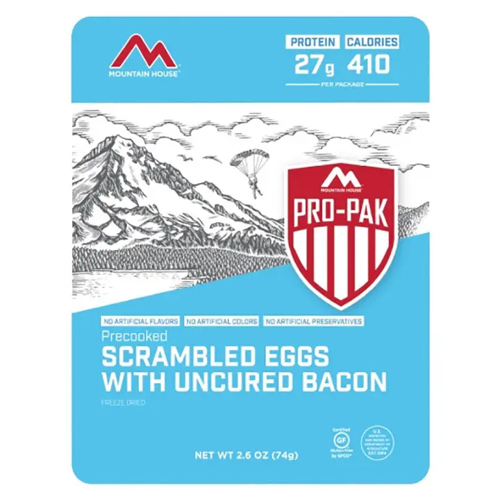 Scrambled Eggs With Bacon – Pro Pak Meal Kit 1