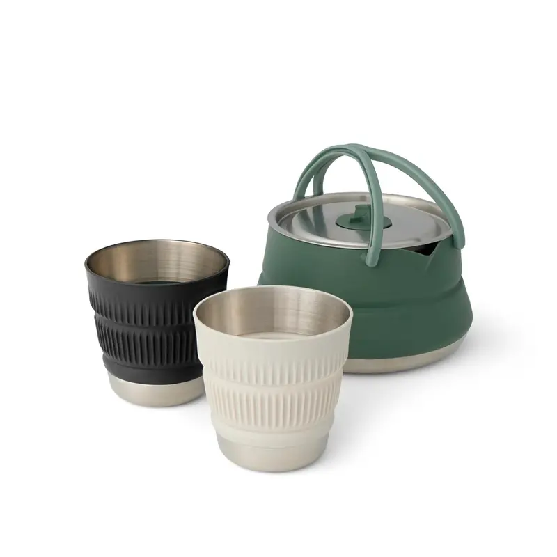 Sea To Summit Detour Stainless Steel Cook Set – 3-Piece Collapsible Kettle System 1