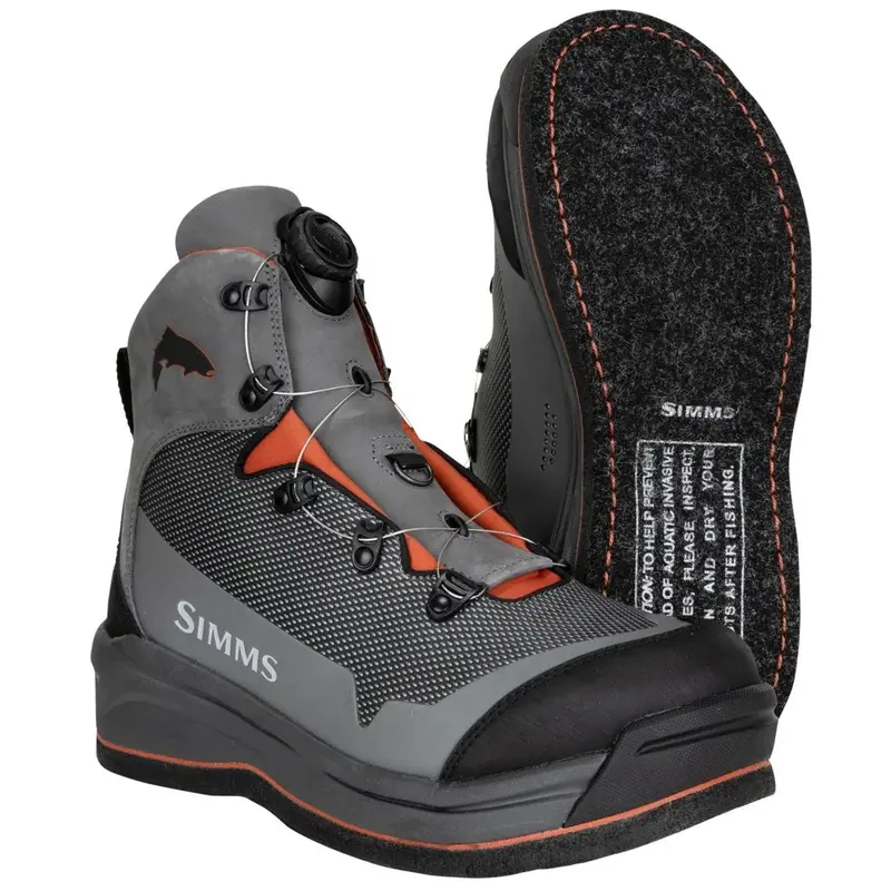 Simms Guide Boa Wading Boots – Felt Sole (Size 9 & 11) 1