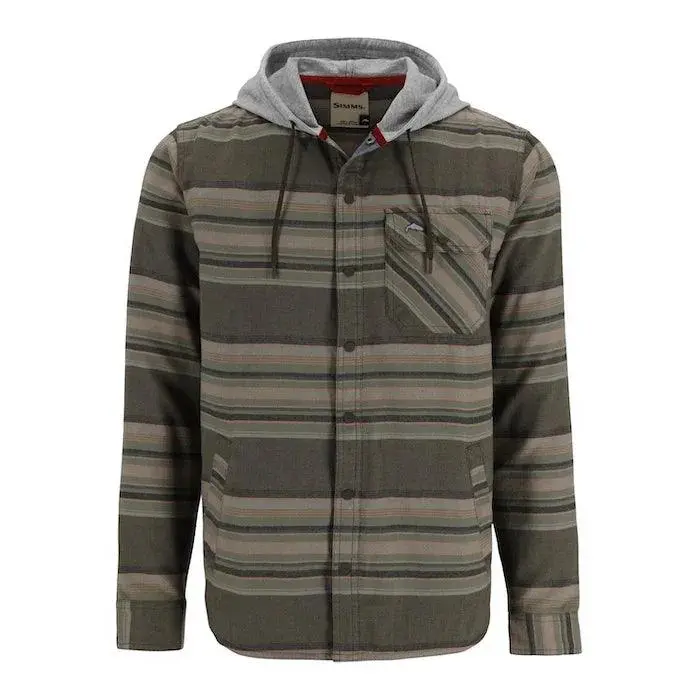 Simms Santee Flannel Hoody – Hickory & Dolomite 1