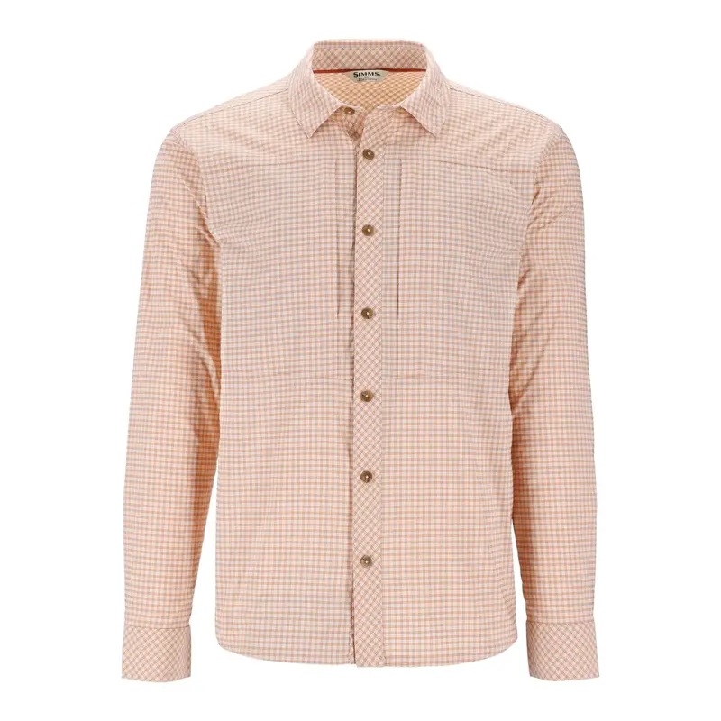 Simms Stone Cold Ls Shirt – Antigua Stone Check Patterned Sun Shirt 1