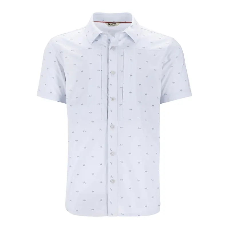Simms Stone Cold Short-Sleeve Shirt – Fishtail Bimini Blue 1