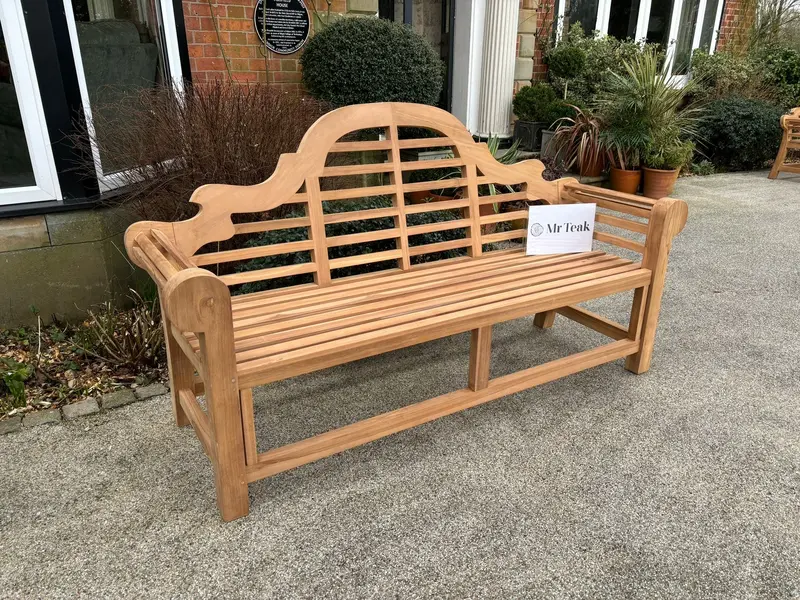 Sissinghurst Lutyens 4-Seat Extra-Thick Garden Bench 1