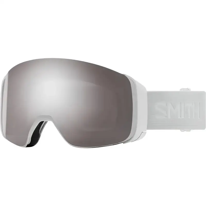 Smith 4D Mag Ski Goggles – White Vapor Frame With Sun Platinum Mirror & Storm Blue Sensor Lens 1