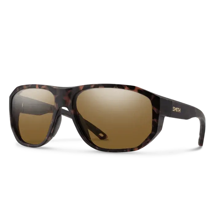 Smith Outrigger Sunglasses – Matte Tortoise Frame & Chromapop Polarized Brown Lenses 1