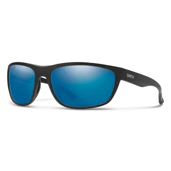 Smith Redding Sunglasses – Matte Black Frame, Chromapop Blue Mirror Polarized Lens 1