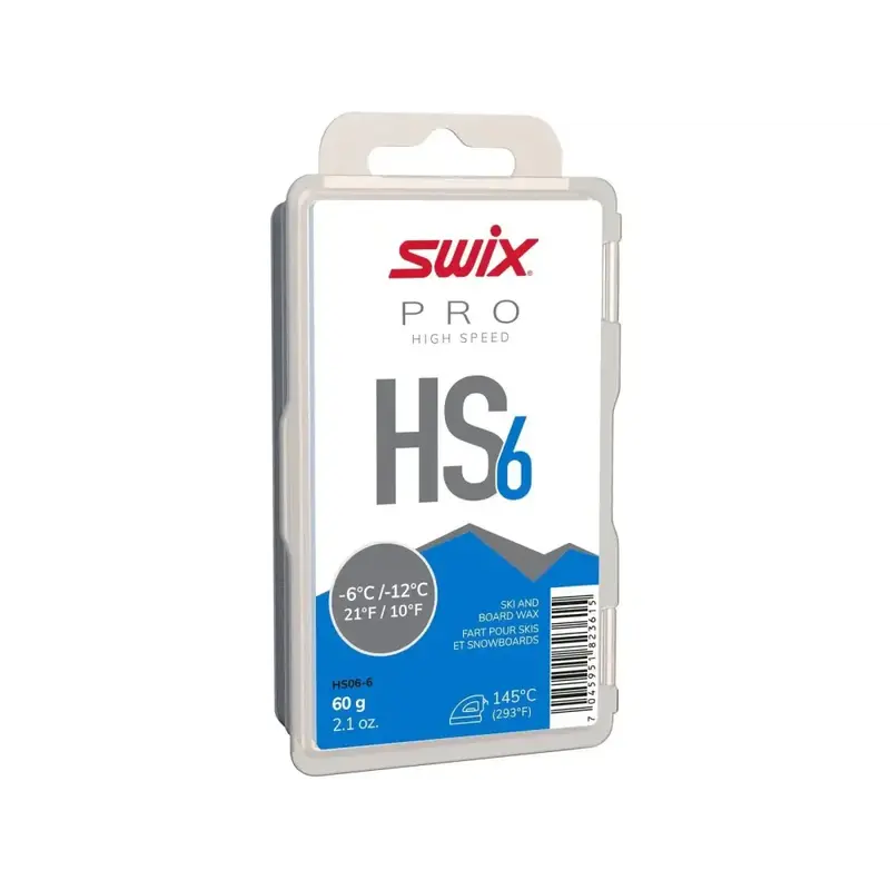 Swix Hs6 Low-Temperature Ski Wax (-10°C To -18°C), 60G 1