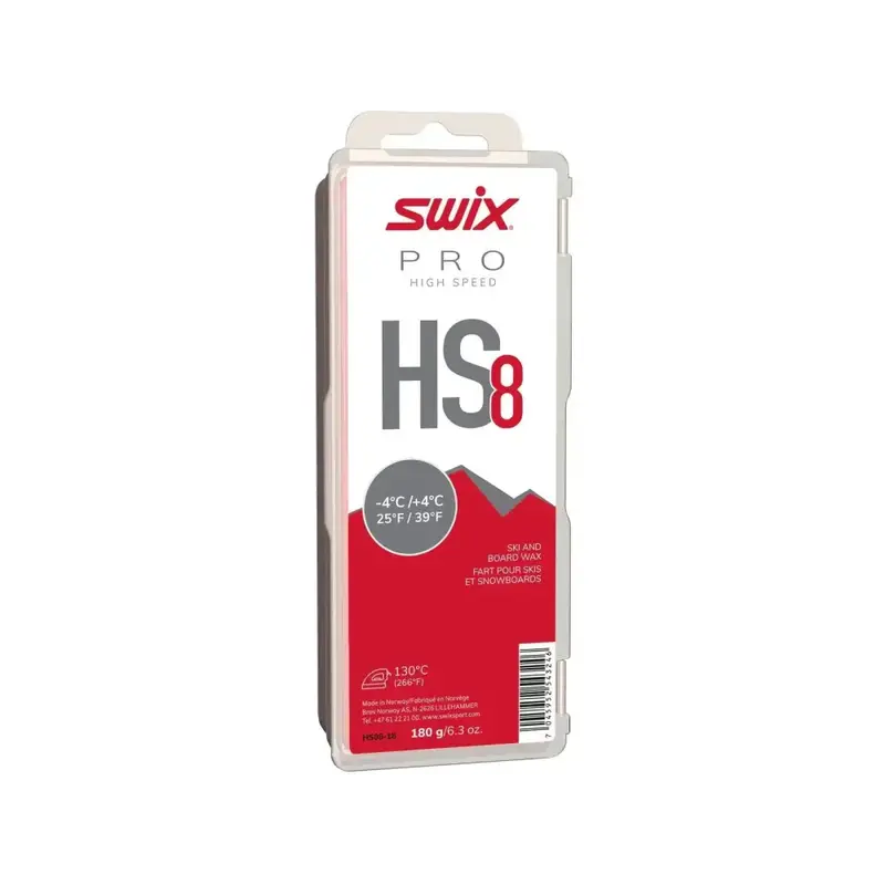 Swix Hs8 All-Temp Ski Wax (-4°C To +4°C), 180G Block 1