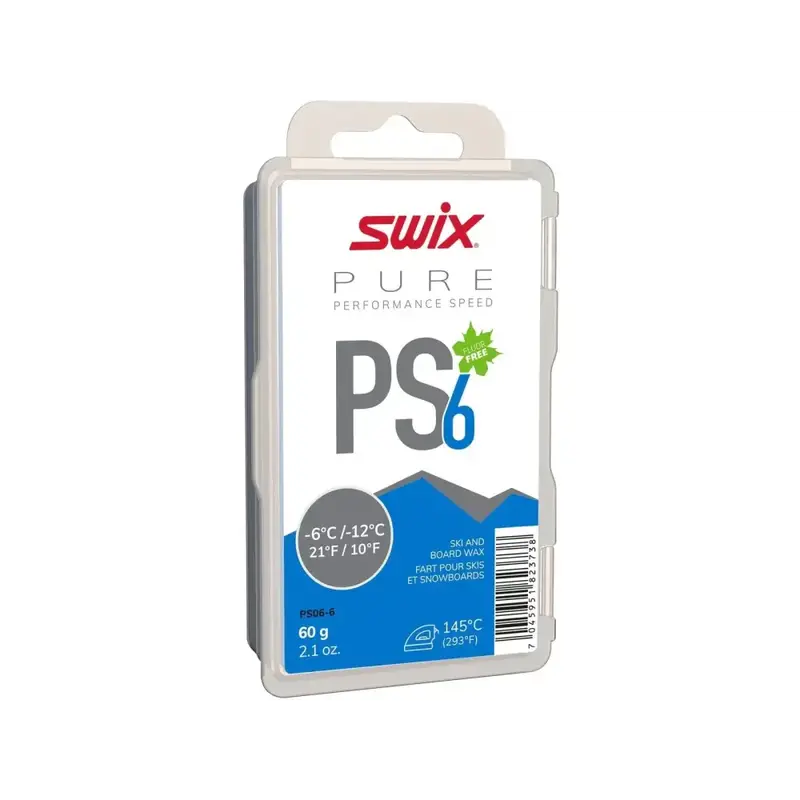 Swix Ps6 Blue Ski Wax – 60G Cold-Weather Glide Formula 1