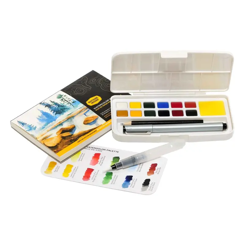 Travel-Friendly Backpack Watercolor Painting Kit 1