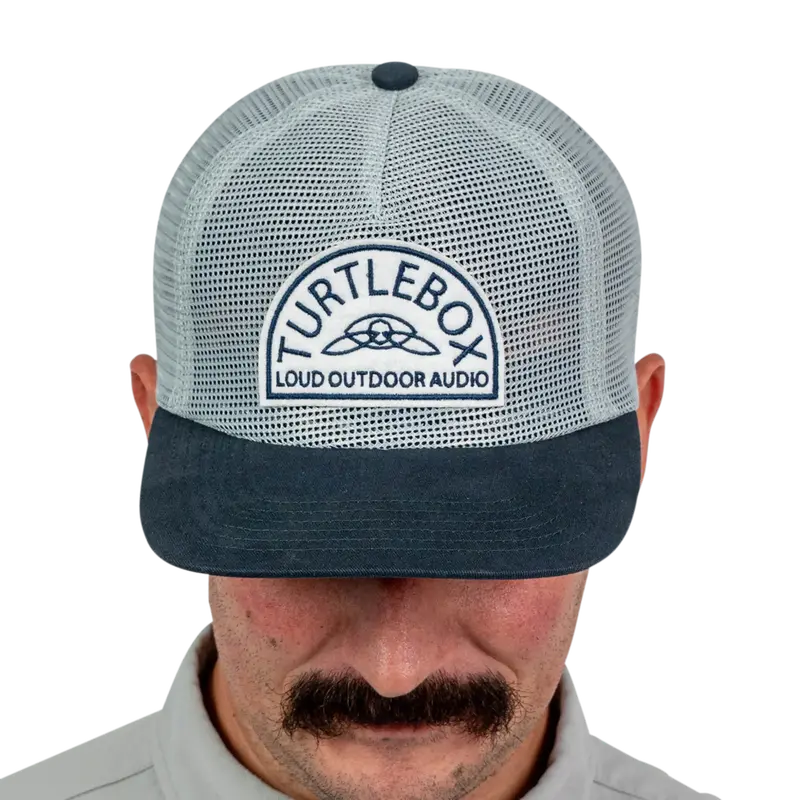 Turtlebox All-Mesh Blue Breathable Baseball Cap 1
