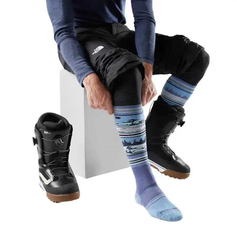 Unisex Snowboard-Specific Full-Cushion Over-The-Calf Socks 1