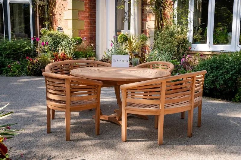 Woburn Six-Piece Teak Garden Furniture Set 1