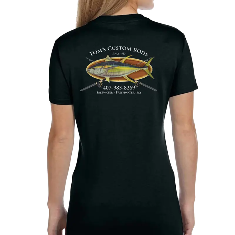 Women'S Bamboo-Frame T-Shirt With Overlapping Rod Motif 1
