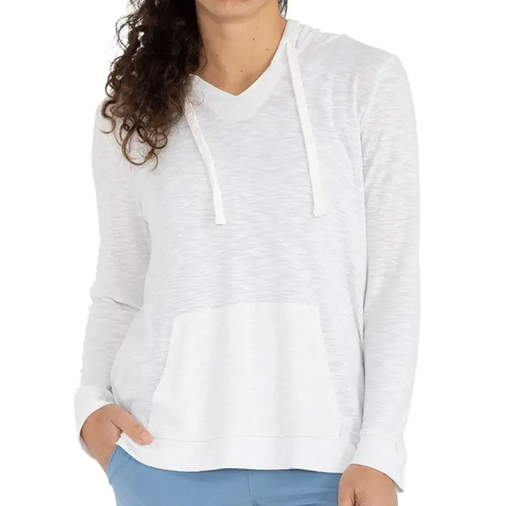 Women'S Bamboo Slub-Knit Hooded Sweatshirt 1
