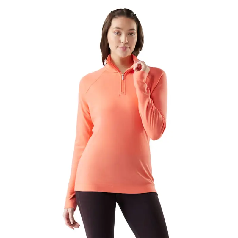 Women’S Classic Merino Wool Thermal Base Layer – 1/4-Zip Top