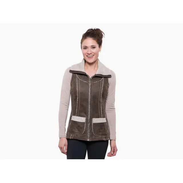 Women'S Dani Sherpa-Lined Quilted Vest 1