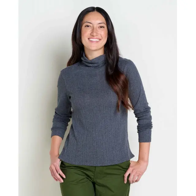 Women'S Foothill Pointelle Long-Sleeve T-Neck Top 1