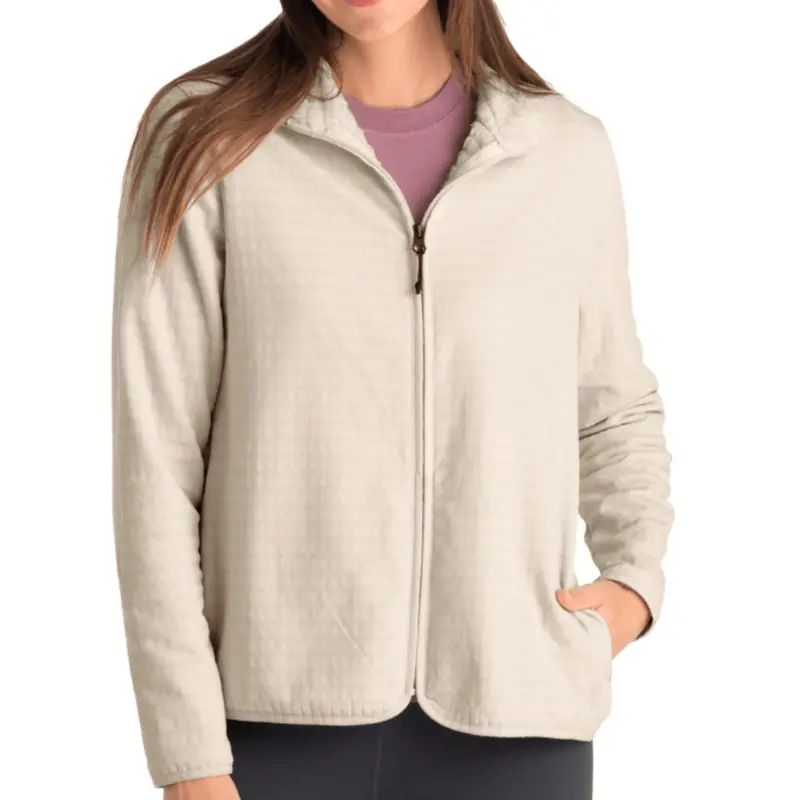 Women'S Gridback Recycled Polyester Fleece Jacket 1