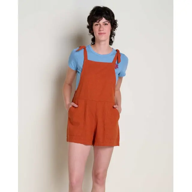 Women'S Hemp Blend Overalls With Adjustable Straps 1