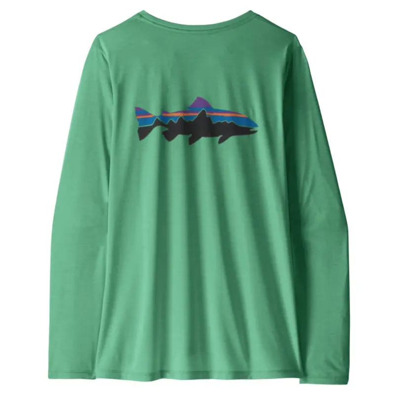 Women'S Long-Sleeve Cap Cool Daily Shirt – Fitz Roy Trout Print 1