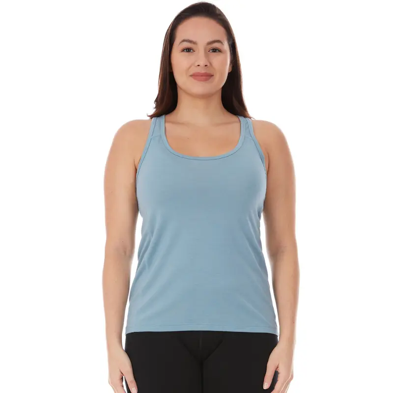 Women'S Microweight Merino Wool Racerback Tank Top – Woolverino 13