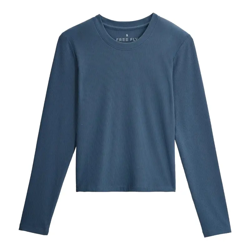 Women'S Ribbed Bamboo Long-Sleeve Top 1