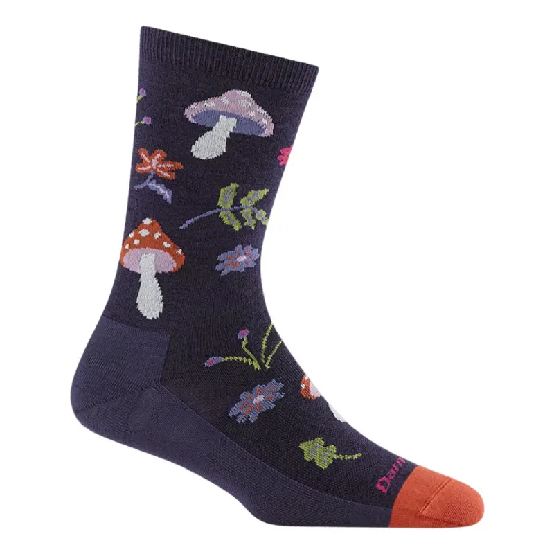 Women'S Shroom Bloom Lightweight Crew Socks – Nature-Inspired Design 1