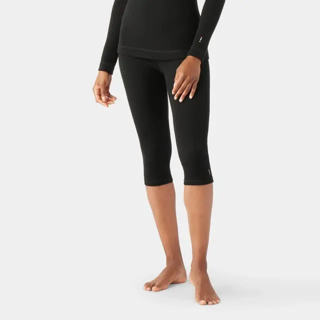 Women'S Thermal Merino Wool Base Layer Bottoms (3/4 Length) 1