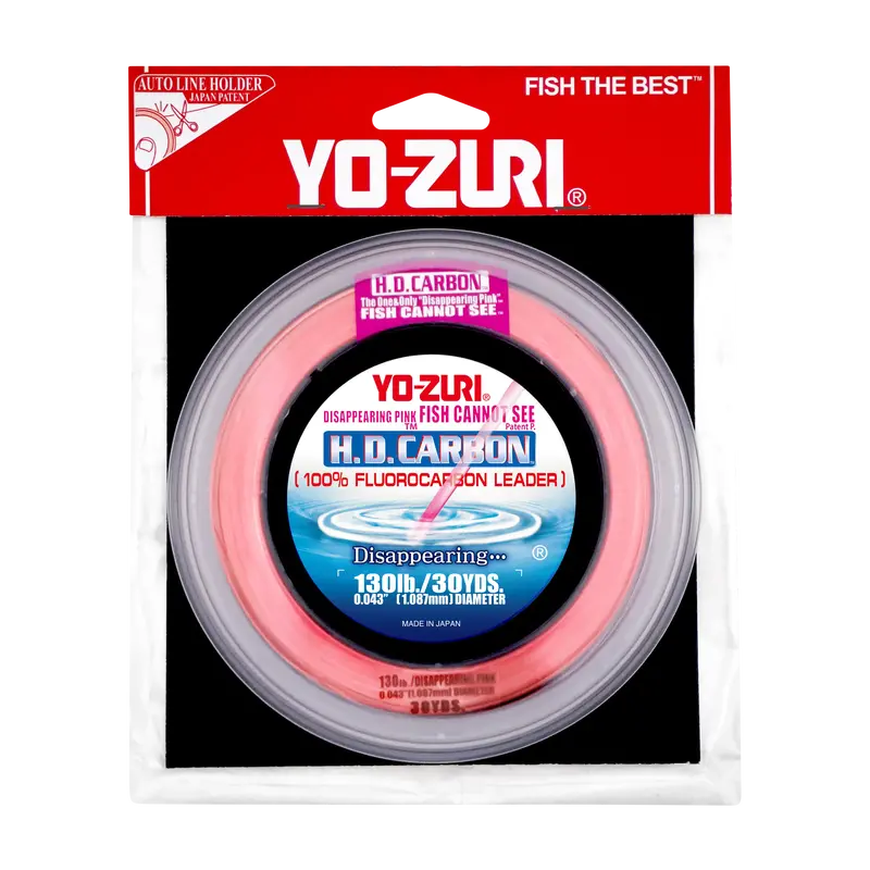 Yo-Zuri H.D. Carbon Disappearing Pink Fluorocarbon Leader Material 1